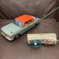 旧バンダイ ハンドルリモコン ブリキ 自動車